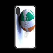 Coque  Iphone XS PREMIUM Ballon de rugby irlande