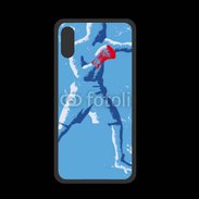 Coque  Iphone XS PREMIUM Illustration boxer 1