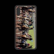 Coque  Iphone XS PREMIUM Arrivée de course de trot en sulky