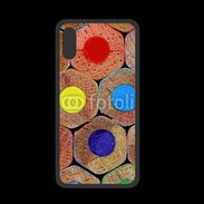 Coque  Iphone XS PREMIUM Art crayon de couleur