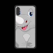 Coque  Iphone XS PREMIUM Rhinocéros Cartoon 500