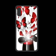 Coque  Iphone XS PREMIUM Papillons magiques rouges