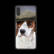 Coque  Iphone XS PREMIUM Beagle avec casquette