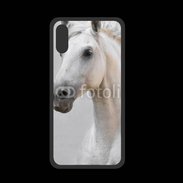 Coque  Iphone XS PREMIUM Portrait cheval blanc 11