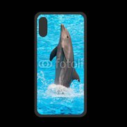 Coque  Iphone XS PREMIUM Spectacle de dauphin