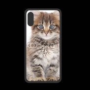 Coque  Iphone XS PREMIUM Portrait d'un chaton 75