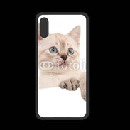 Coque  Iphone XS PREMIUM Petit chaton en portrait