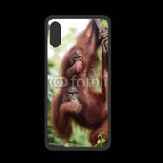 Coque  Iphone XS PREMIUM Famille de singe 50