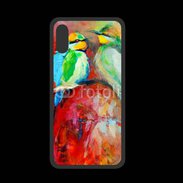 Coque  Iphone XS PREMIUM Oiseaux en peinture