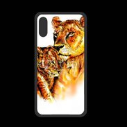 Coque  Iphone XS PREMIUM Illustration de félins