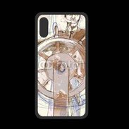 Coque  Iphone XS PREMIUM Illustration d'un capitaine de bateau