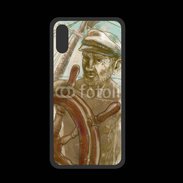 Coque  Iphone XS PREMIUM Illustration capitaine de navire