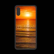 Coque  Iphone XS PREMIUM Couché de soleil mer 2