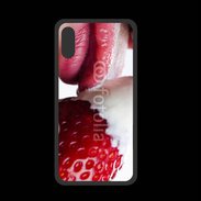Coque  Iphone XS PREMIUM Fraise et bouche 2