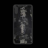 Coque  Iphone XS PREMIUM Menu de cocktail en noir et blanc