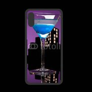 Coque  Iphone XS PREMIUM Blue martini