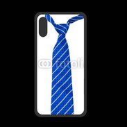Coque  Iphone XS PREMIUM Cravate bleue
