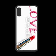 Coque  Iphone XS PREMIUM Love avec rouge à lèvres