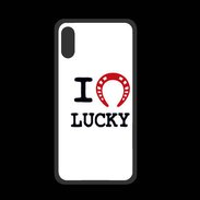 Coque  Iphone XS PREMIUM I love Lucky