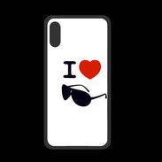 Coque  Iphone XS PREMIUM I love Lunette Fun 2