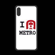 Coque  Iphone XS PREMIUM I love Metro