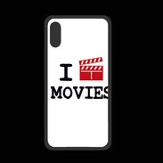Coque  Iphone XS PREMIUM I love Movies