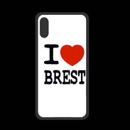 Coque  Iphone XS PREMIUM I love Brest
