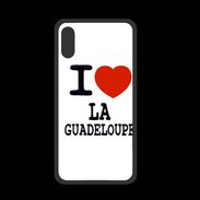 Coque  Iphone XS PREMIUM I love Guadeloupe
