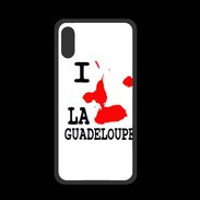 Coque  Iphone XS PREMIUM i love Guadeloupe 2