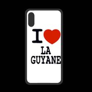 Coque  Iphone XS PREMIUM I love Guyane