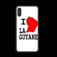 Coque  Iphone XS PREMIUM I love Guyane 2
