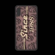 Coque  Iphone XS PREMIUM Since crane rose 1988