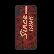Coque  Iphone XS PREMIUM Since crane rouge 1996