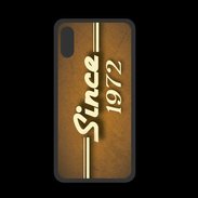 Coque  Iphone XS PREMIUM Orange since 1972
