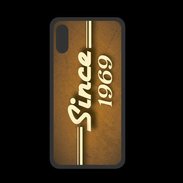 Coque  Iphone XS PREMIUM Orange since 1969