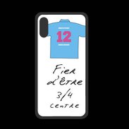Coque  Iphone XS PREMIUM 3/4 centre G Bonus offensif-défensif Blanc 2