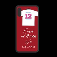 Coque  Iphone XS PREMIUM 3/4 centre G Bonus offensif-défensif Rouge