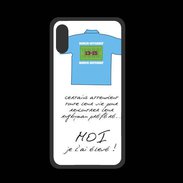 Coque  Iphone XS PREMIUM Moi je l'ai élevé Bonus offensif-défensif Blanc 2