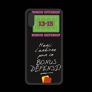 Coque  Iphone XS PREMIUM Merci l'arbitre Bonus offensif-défensif Noir