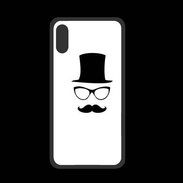 Coque  Iphone XS PREMIUM chapeau moustache