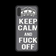 Coque  Iphone XS PREMIUM Keep Calm Fuck Off Gris