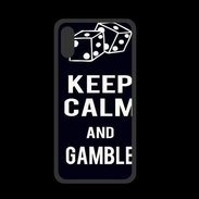 Coque  Iphone XS PREMIUM Keep Calm Gamble Noir