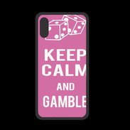 Coque  Iphone XS PREMIUM Keep Calm Gamble Rose