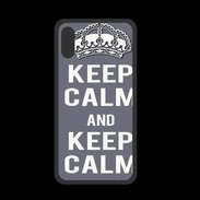 Coque  Iphone XS PREMIUM Keep Calm Gris