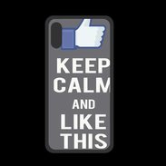 Coque  Iphone XS PREMIUM Keep Calm Like This Gris