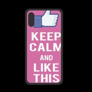 Coque  Iphone XS PREMIUM Keep Calm Like This Rose