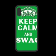 Coque  Iphone XS PREMIUM Keep Calm Swag Vert
