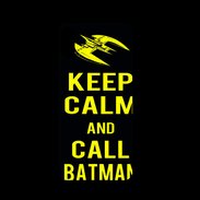 Coque  Iphone XS PREMIUM Keep Calm Call Batman Noir
