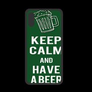 Coque  Iphone XS PREMIUM Keep Calm Have a beer Vert
