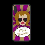 Coque  Iphone XS PREMIUM Miss business Rousse